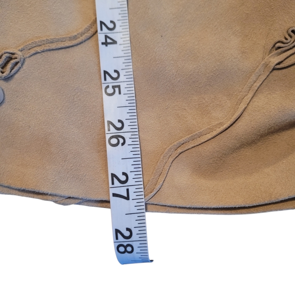 Lafayette 148 genuine suede textured flare skirt- 18.           F23 - Picture 9 of 10
